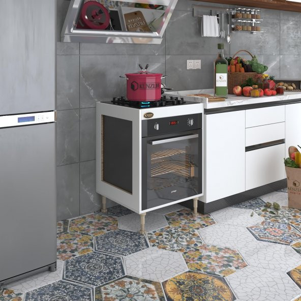 Kenzlife ankastre modülü kabini emir timur3 byz 89-81*60*56 fırın ocak dolabı ayarlı ayaklı ürün görseli 1