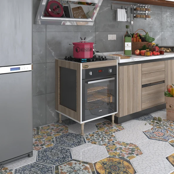 Kenzlife ankastre modülü kabini emir timur3 crd 89-81*60*56 fırın ocak dolabı ayarlı ayaklı ürün görseli 1