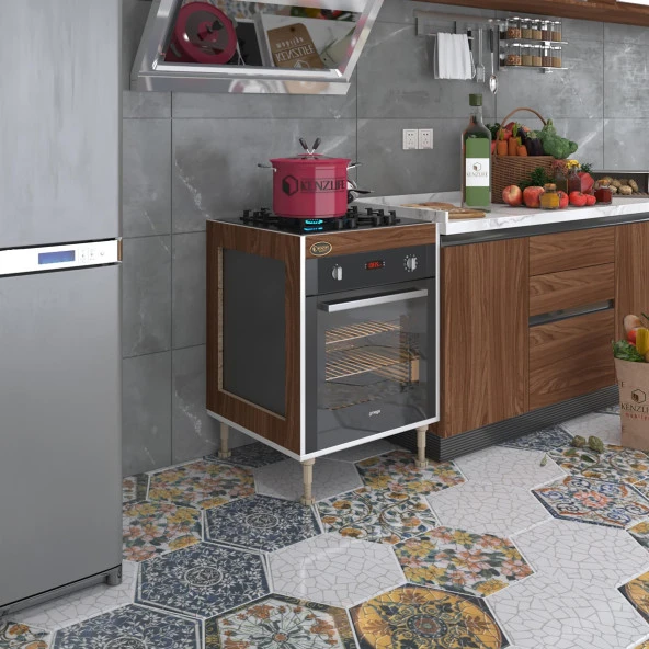 Kenzlife ankastre modülü kabini emir timur3 cvz 89-81*60*56 fırın ocak dolabı ayarlı ayaklı ürün görseli 1