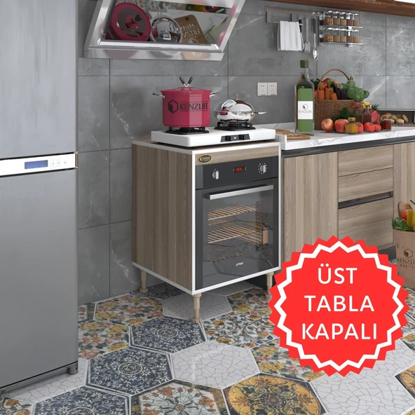 Kenzlife ankastre modülü kabini pança tantra crd 89-81*60*56 fırın ocak dolabı ayarlı ayaklı üstü kapalı ürün görseli 1