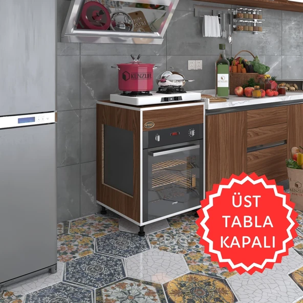 Kenzlife ankastre modülü kabini tilkowski3 cvz 85*60*56 fırın ocak dolabı ayarlı ayaklı üstü kapalı ürün görseli 1