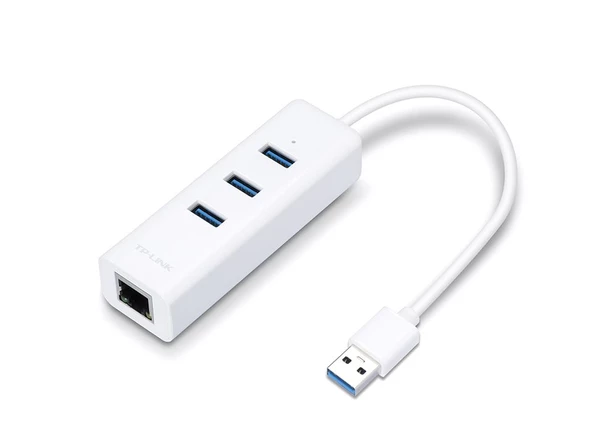 TP-LINK USB 3.0 3 Port Hub ve Ethernet Adaptör Çoklayıcı UE330 ürün görseli 1