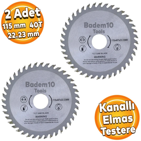 Testere Spiral Ağaç Ahşap Sunta Kesme Testeresi 115 mm 40 Diş (2 ADET) ürün görseli 1