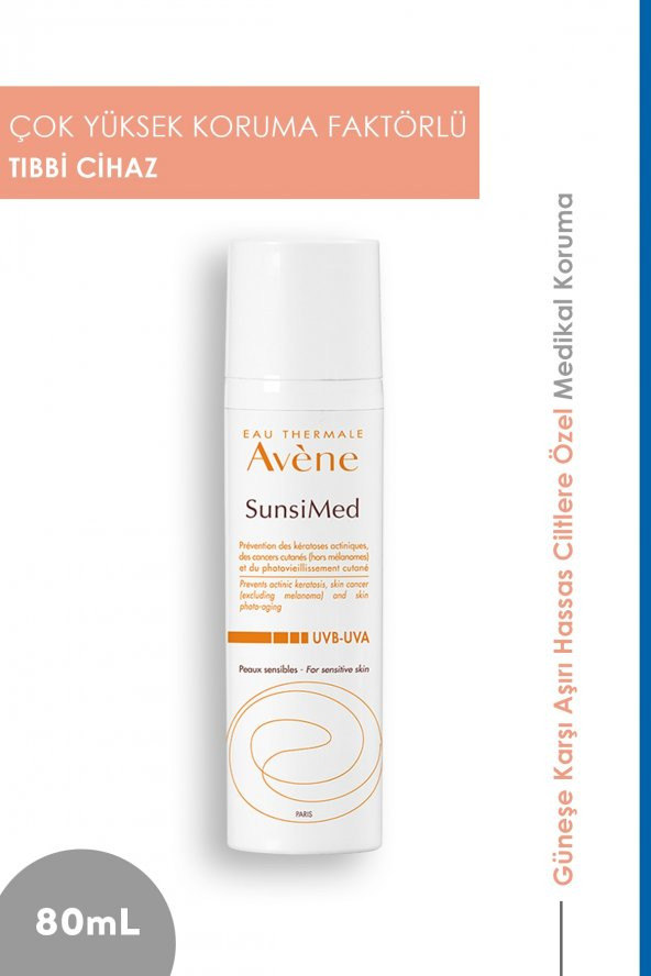 Hassas Ciltler için Güneş Kremi SunsiMed Solaire 80 ml 3282770100778 ürün görseli 1