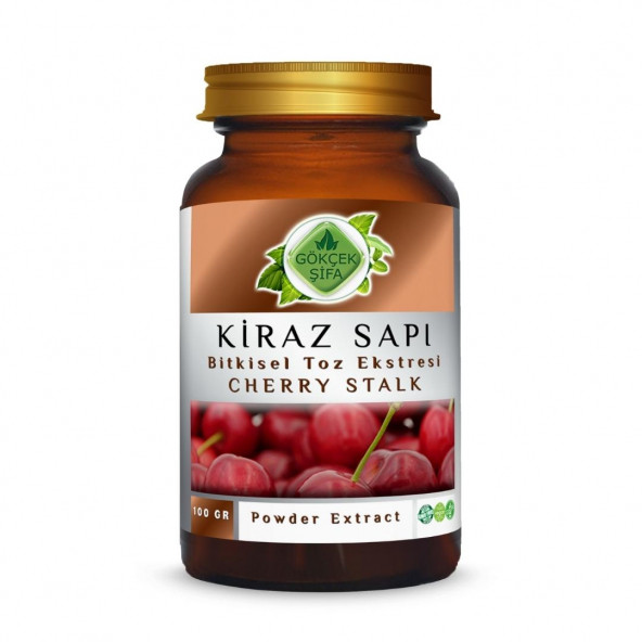 Kiraz Sapı Toz Ekstresi 100 gr. Cam Kavanoz ürün görseli 1