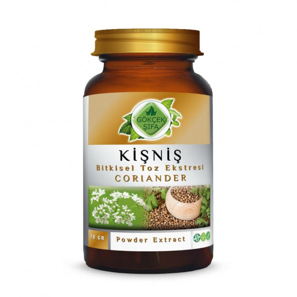 Kişniş Toz Ekstresi (Coriandrum sativum)70 gr Cam Kavanoz ürün görseli 1
