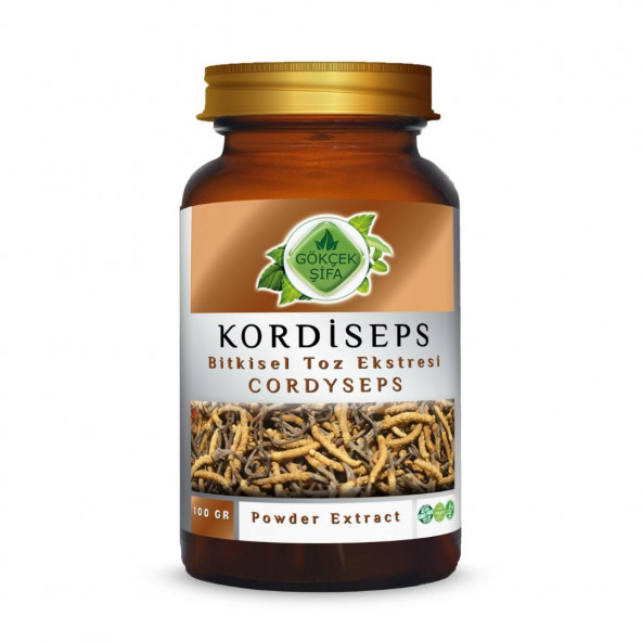 Kordisep Toz Ekstresi Cordyceps sinensis100 gr Cam Kavanoz ürün görseli 1