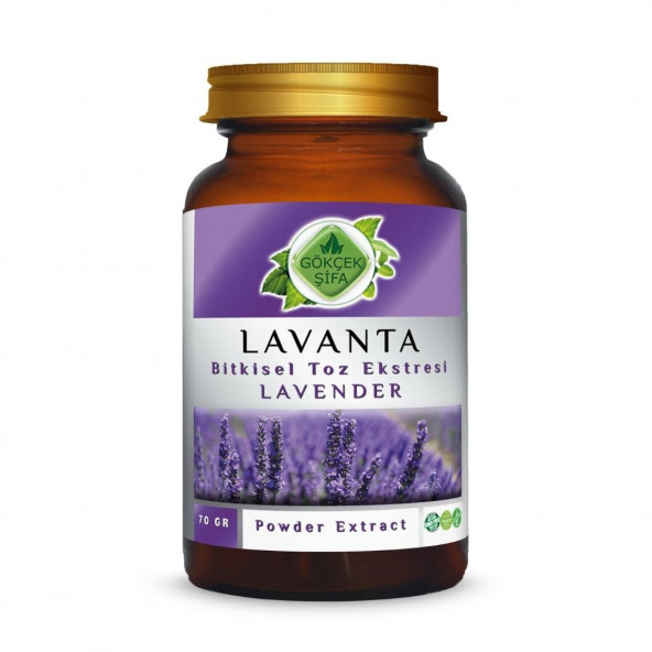 Lavanta Toz Ekstresi (Lavandula)70 gr Cam Kavanoz ürün görseli 1