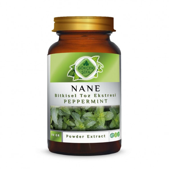 Nane Toz Ekstresi (Mentha Piperita L.) 80 gr Cam Kavanoz ürün görseli 1