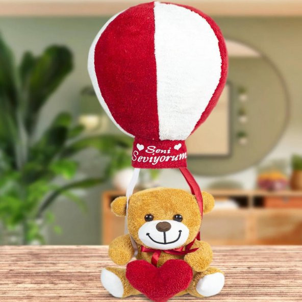 Seni Seviyorum Temalı Peluş Ayı ürün görseli 1