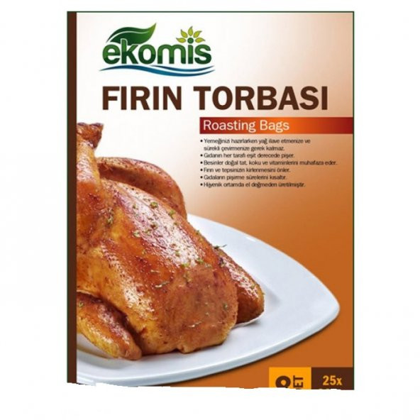 Ekomis Fırın Torbası 8 Adet 25 x 38 CM ürün görseli 1