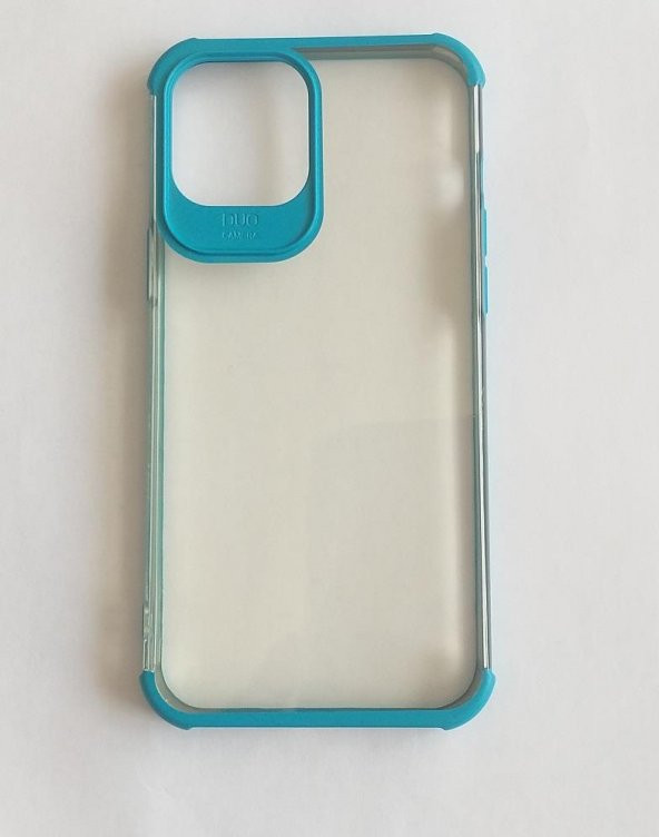 İphone 12 Pro Max Silikon Renkli Köşe Kamera Korumalı Lazer Kılıf ürün görseli 1