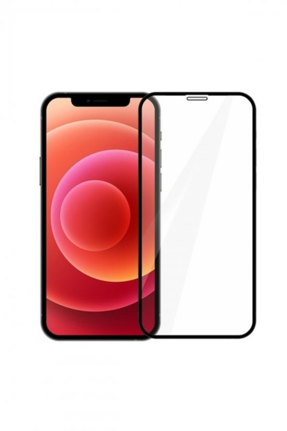 Best Iphone 12 Pro Max 6.7 9h 3d Tempered Full Cam Ekran Koruyucu Siyah ürün görseli 1