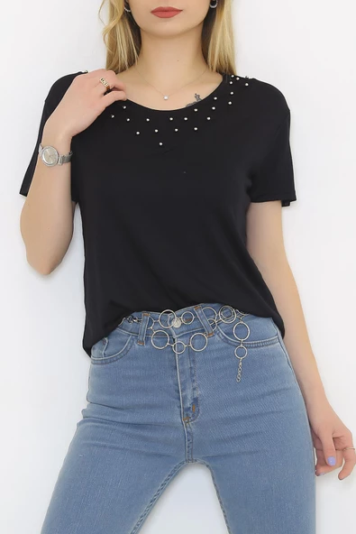 ZhlButik Önü İncili Bluz - Resim 8