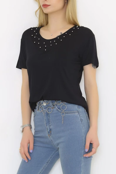 ZhlButik Önü İncili Bluz ürün görseli 1