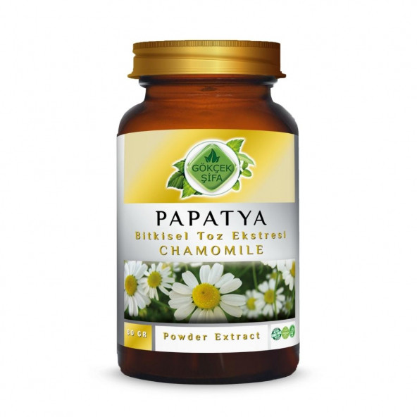 Papatya Toz Ekstresi (Chamomillae Romanae) 80 gr Cam Kavanoz ürün görseli 1