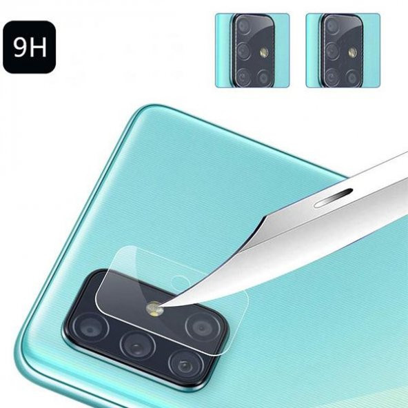 SAMSUNG GALAXY M51 TEMPERED CAM KAMERA KORUYUCU ŞEFFAF ürün görseli 1