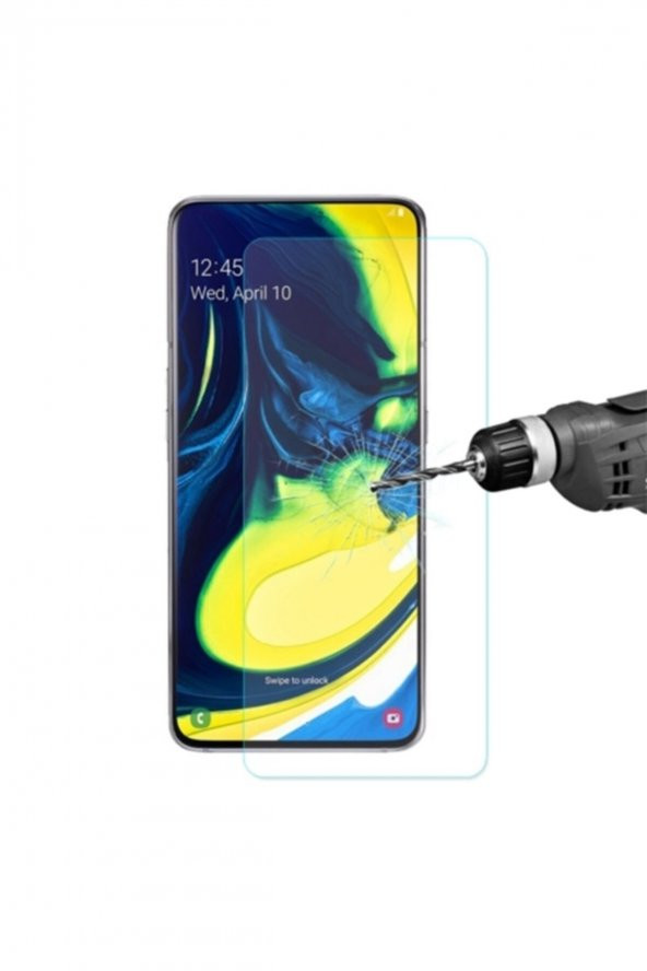 Sm Galaxy A80-a90 Tempered Kırılmaz Cam Ekran Koruyucu - Şeffaf ürün görseli 1