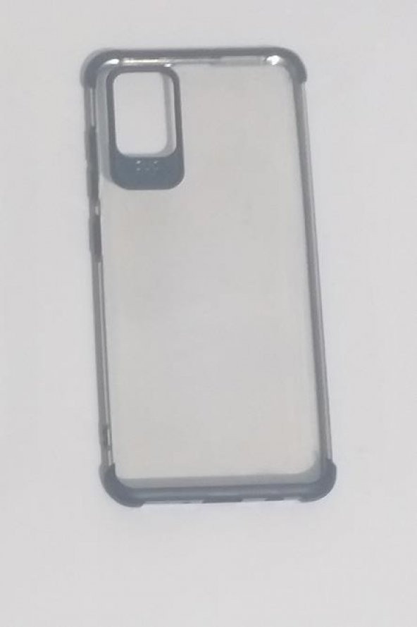 Sepetegelsin Samsung Galaxy A51 Kenarları Renkli Şeffaf Kılıf - Siyah ürün görseli 1