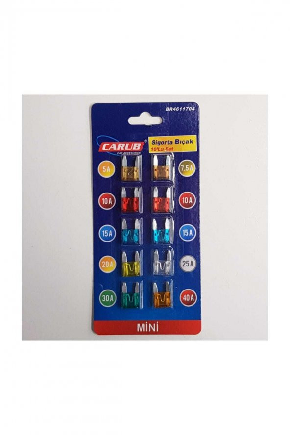Mini Geçme Fişli Sigorta 10lu ürün görseli 1