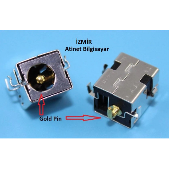 Asus  K52J Jack K52JC K52DE K52JE K52JK K52JR K52DR K52DY K52F Power Jack Dc Jack Şarj Soketi Gold Pin-2 ürün görseli 1