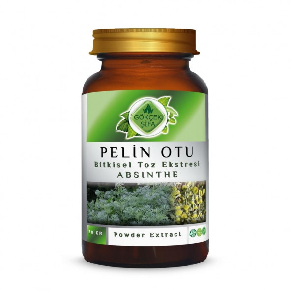 Pelin Otu Toz Ekstresi (Artemisia Absinthium)70 gr Cam Kavanoz ürün görseli 1