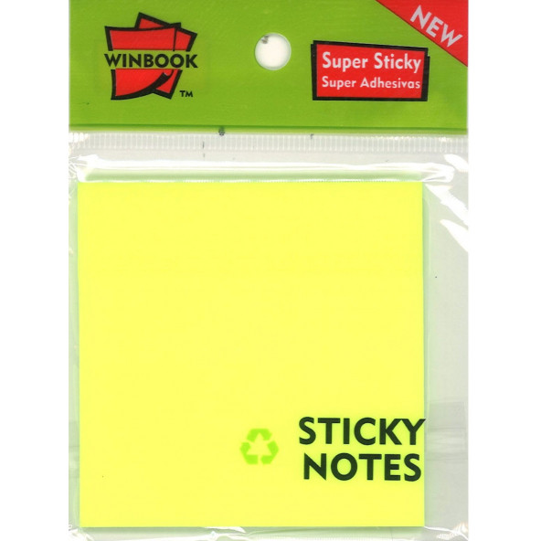 WINBOOK ŞEFAF POST-IT  SARI ürün görseli 1
