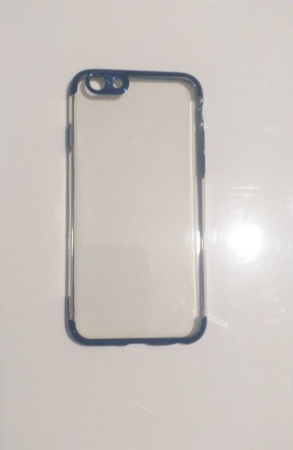 Sepetegelsin İphone 6 Renkli köşeli Şeffaf Arka Kapak Lazer ürün görseli 1