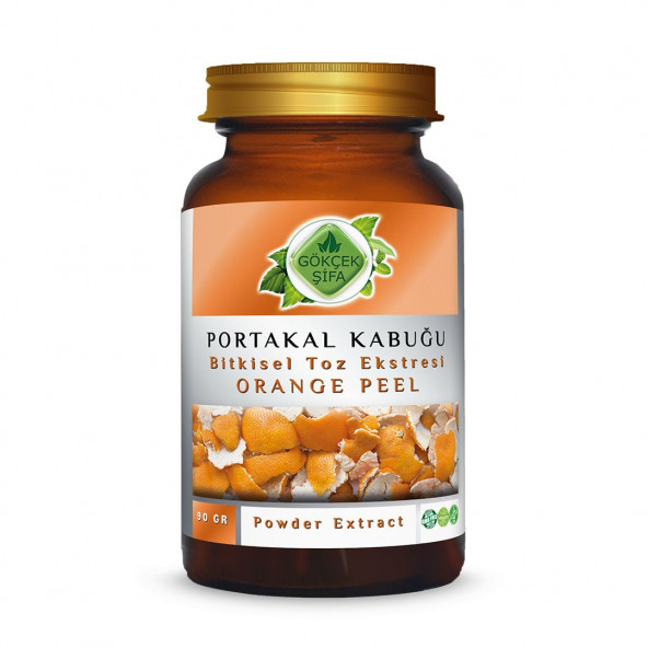 Portakal Kabuğu Toz Ekstresi (Citrus sinensis L.)90 gr Cam Kavanoz ürün görseli 1