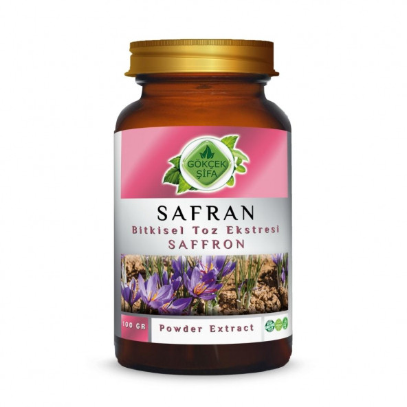 Safran Toz Ekstresi (Crocus Sativus L.)100 gr. Cam Kavanoz ürün görseli 1