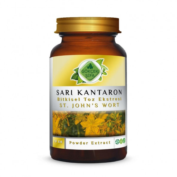 Sarı Kantaron Toz Ekstresi (Hypericum Perforatum)70 gr Cam Kavanoz ürün görseli 1