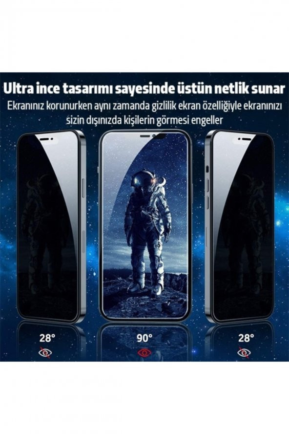 Iphone 12 Pro Max Privacy Gizli Hayalet Tempered Cam Uyumlu Ekran Koruyucu Rz ürün görseli 1