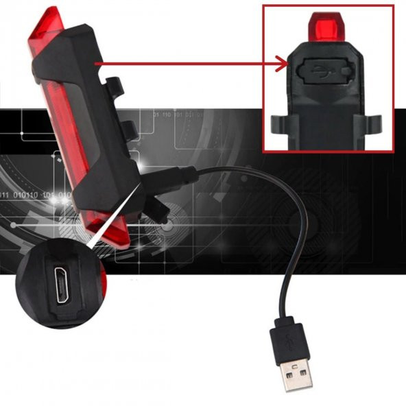 ZhlTools Usb Şarj Edilebilir Bisiklet Led Lamba - Resim 2