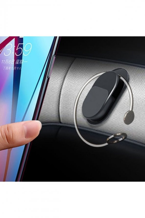 Ally Mıknatıslı Suction Hook 3 Parça Araç ev Kablo Tutucu Toparlayıcı - Siyah ürün görseli 1