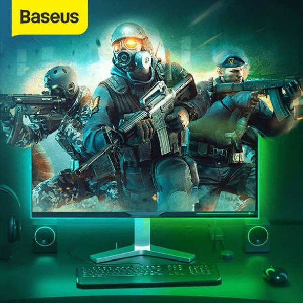 BASEUS Game Light RGB 5050 Esnek Oyuncu Pc LED Şerit Işık 5W1,5 m ürün görseli 1