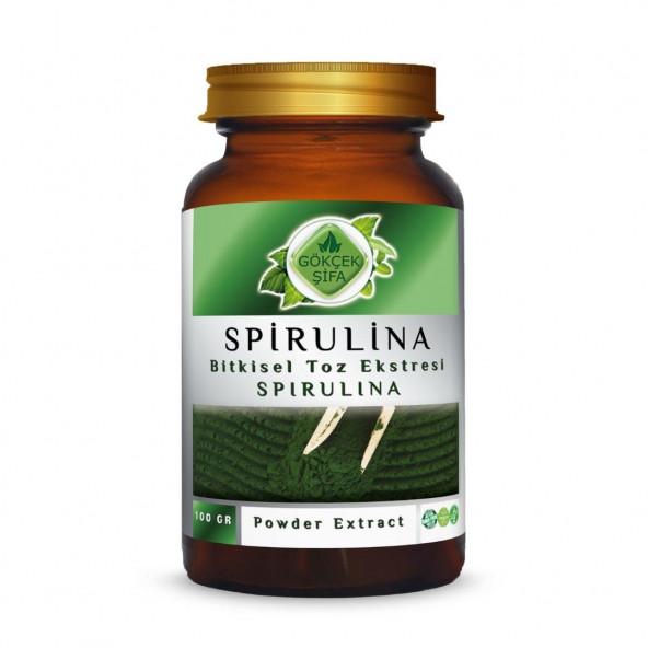 Spirulina Toz Ekstresi (Arthrospira Platensis)100 gr Cam Kavanoz ürün görseli 1