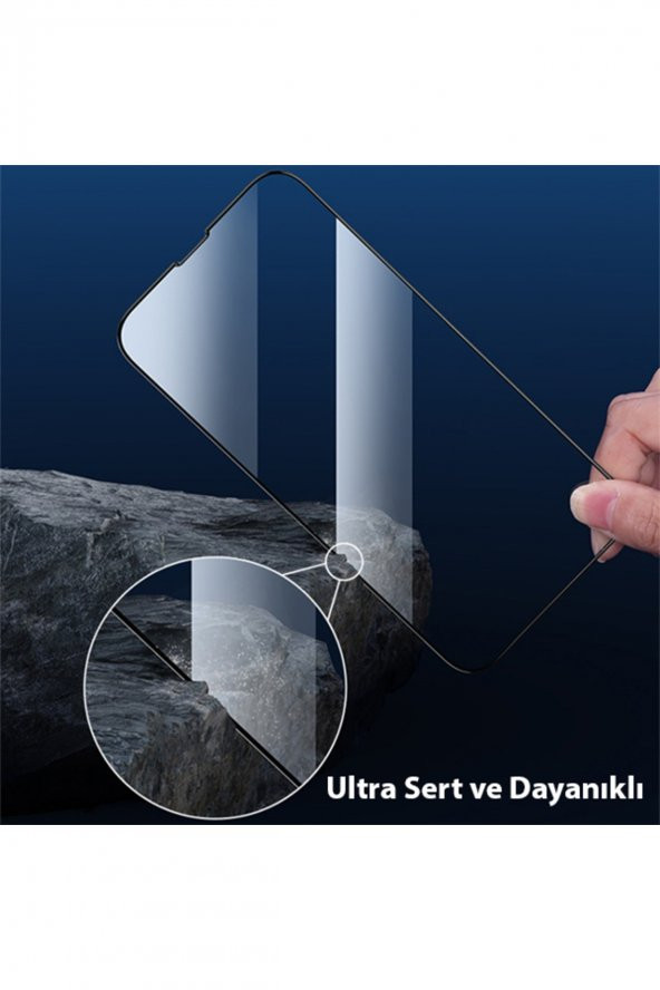 Iphone 14 Plus 6.7 Full Glue-tempered Cam Ekran Koruyucu Siyah ürün görseli 1