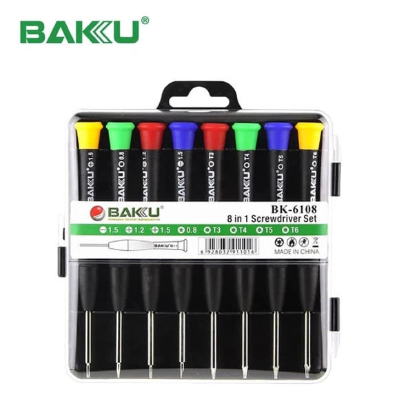 Hassas Tornavida Seti 8Li Baku Bk-6108 ürün görseli 1