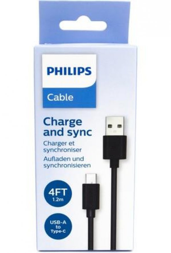 Phılıps USB - Usb-C Şarj Kablosu 1.2m - Resim 2