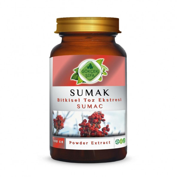 Sumak Toz Ekstresi (Sumak Rhus Coriaria L.)100 gr. Cam Kavanoz ürün görseli 1