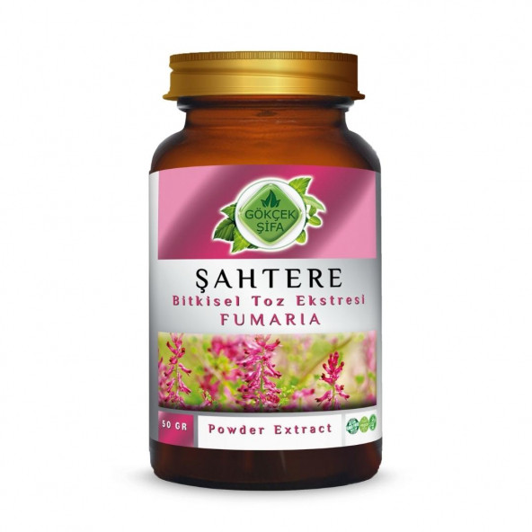 Şahtere Toz Ekstresi (Fumaria Officinalis)50 gr Cam Kavanoz ürün görseli 1