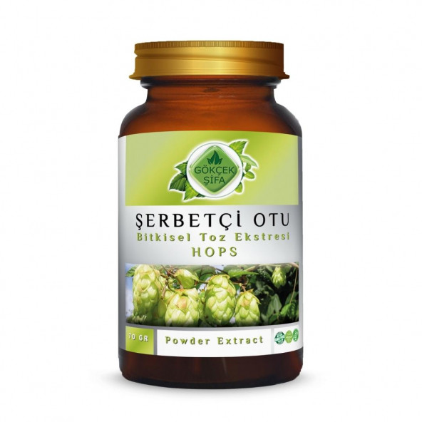 Şerbetçi Otu Toz Ekstresi (Humulus Lupulus)70 gr Cam Kavanoz ürün görseli 1