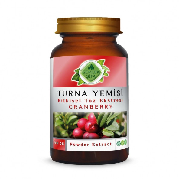 Turna Yemişi (Cran Berry) Toz Ekstresi 100 gr. Cam Kavanoz ürün görseli 1