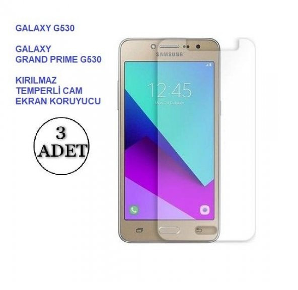 Zhltech Galaxy G530 2.5D Ekran Koruyucu Temperli Kırılmaz Cam ürün görseli 1