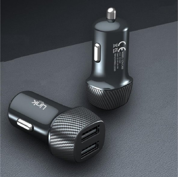 Linktech Çift Usb Safe 2.4A 12W Araç Şarj Aleti C490 - Resim 3