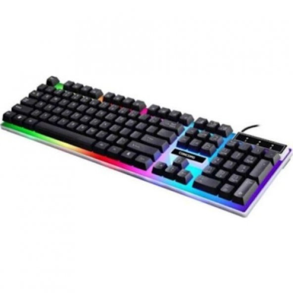 Concord C-59 Oyuncu Işıklı Gaming Türkçe Q Klavye ürün görseli 1