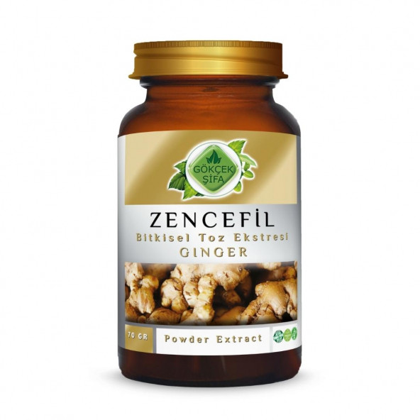 Zencefil Toz Ekstresi (Zingiber Officinale)70 gr Cam Kavanoz ürün görseli 1