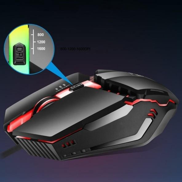 Ally K3 1600 Dpı Kablolu Gaming Mouse - Resim 5
