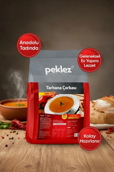 Tarhana Çorbası Leziz 3 kg - Geleneksel Ev Yapımı Lezzetinde Hazır Tarhana ürün görseli 1
