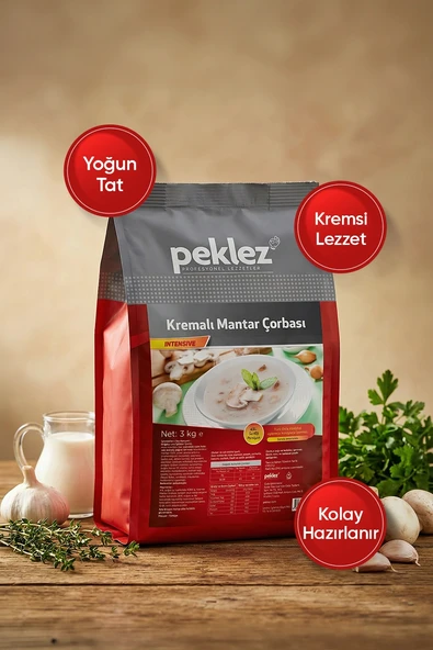 Kremalı Mantar Çorbası 3 kg - Hazır Mantar Çorbası Karışımı ürün görseli 1